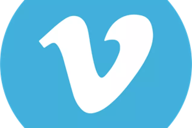 Vimeo logo. Illustration.